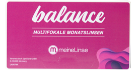 meineLinse balance multifokale Monatslinsen 3er